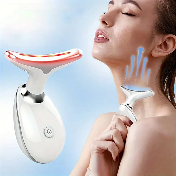Masajeador facial y reductor papada - Luz led