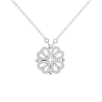 Collar Elegante - Trébol & Corazones de Oro14K
