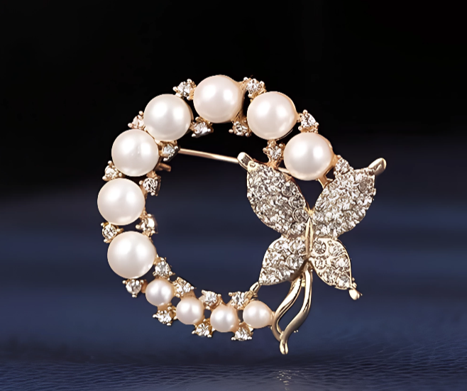 Hermoso Broche Oro "Mariposa Monarca🦋"