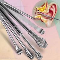 Kit de Limpieza de Oídos Acero Inoxidable
